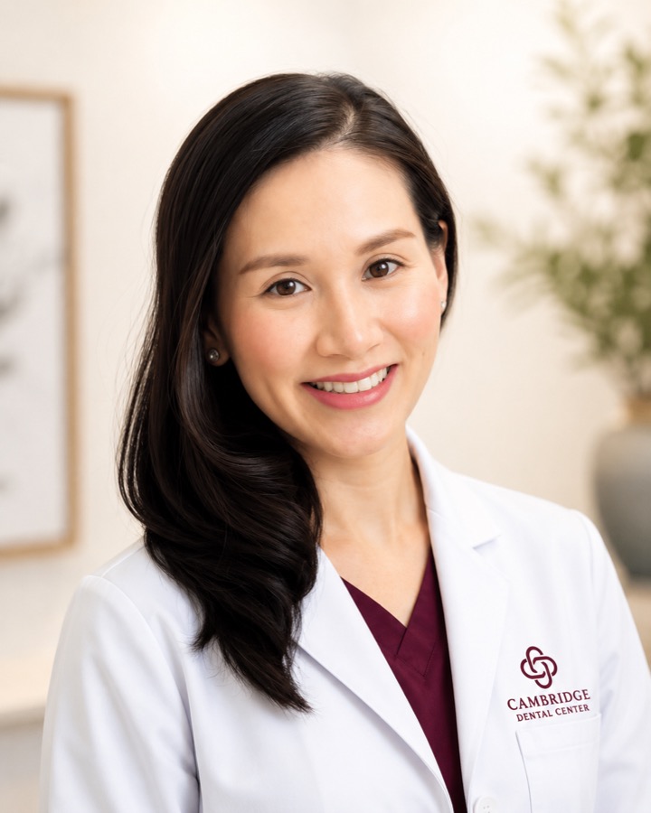 Dr. Wissanee Jia-Mahasap, prosthodontist at Cambridge Dental Center in Cambridge, MA